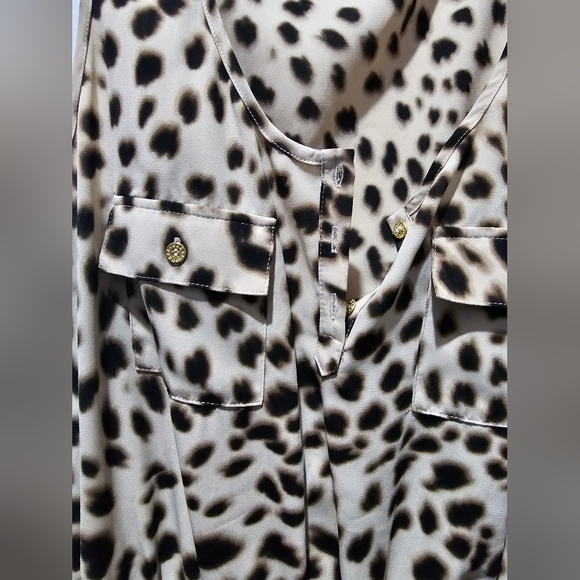 Guess Leopard Print Sleeveless Dress - Picture 3 of 5